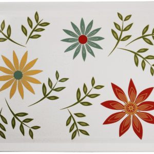 Corelle HAPPY DAYS Melamine Plastic RECTANGULAR TRAY Serving 19 x 11 Retro Floral
