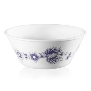 Corelle Signature INDIGO BLOOMS 21.5-oz SOUP Cereal Salad BOWL *Dark Blue Floral