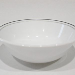 Corelle MISTY LEAVES 18-oz SOUP Cereal SALAD BOWL *Double Gray Grey Stripe Bands