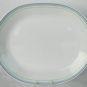 Corelle MOONGLOW Oval SERVING PLATTER Chop Plate Tray *Purple Blue Green