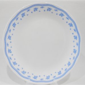 NEW Vtg. 1980's Corelle by Corning MORNING BLUE 10.25 DINNER PLATE Delicate Floral