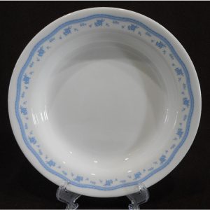 1 CORELLE Corning MORNING BLUE 15-oz Flat RIM SOUP BOWL 8.5 Pasta Plate