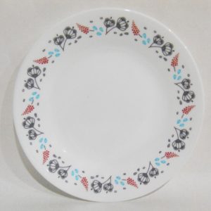 Corelle NORDIC BLOOM 6 3/4 Appetizer PLATE Bread Dessert *Ansa Floral Rasberry Teal