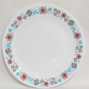 Corelle NORDIC BLOOM 10.25 DINNER PLATE Ansa Wildflowers Floral Rasberry Teal Gray
