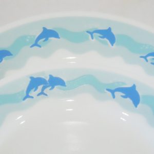 *NEW Corelle OCEAN DANCE Choice: DINNER or LUNCH PLATE Sea Blue Playful Dolphins