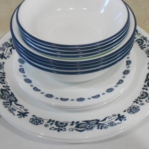 ☃️16-pc Corelle OLD TOWN BLUE DINNERWARE SET Dinner Bread PLATES Dessert BOWLS