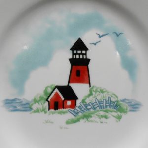 New Corelle OUTER BANKS 7 1/4 BREAD Dessert PLATE Lighthouse Nautical Maritime