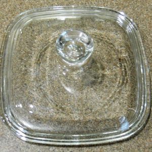 PYREX Square 5.25 Clear GLASS LID for Corningware PETITE P41 /P43 Casserole