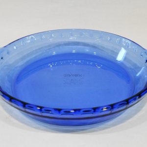 Pyrex COBALT BLUE 9.5 Flavor Saver PIE PLATE #229 Scalloped Handles Bake Serve