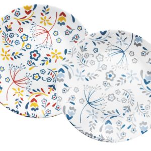 Corelle PRAIRIE GARDEN 6 3/4 BREAD PLATE Appetizer Dessert Choose: RED or GRAY