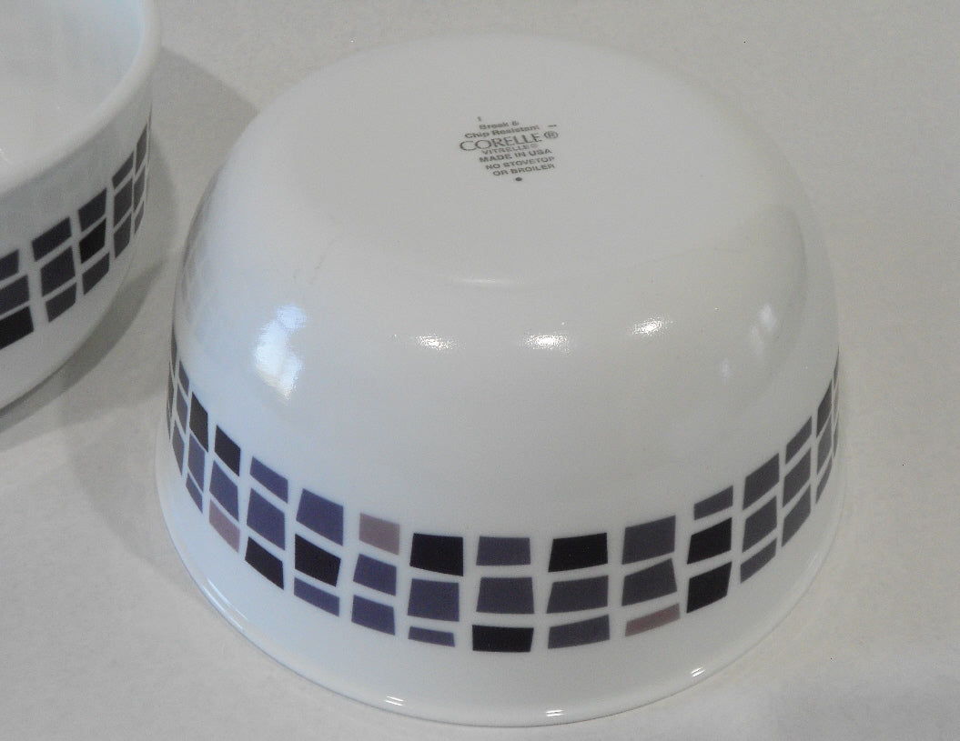 1 Corelle PRECIOUS COLORS 28-oz SOUP BOWL 6.25 Mosaic Tiles AMETHYST PURPLE - Image 2