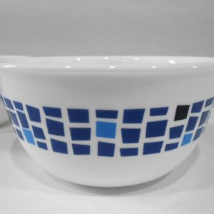1 Corelle PRECIOUS COLORS 28-oz SOUP BOWL Mosaic Tiles SAPPHIRE BLUE