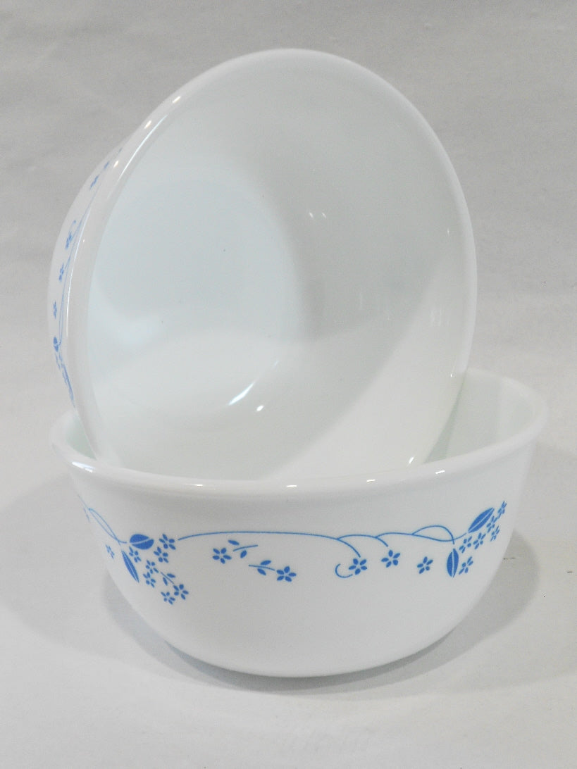 2 Corelle PROVINCIAL BLUE 28-oz SUPER SOUP BOWLS Cereal *English Garden Flowers - Image 2