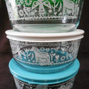 1 PYREX 4-Cup ANGEL HORSE Storage BOWL Nordic Winter Holiday *CHOICE OF COLOR
