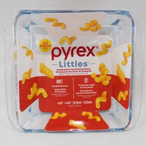 PYREX LITTLES 18-oz Square Single-Serve Glass BAKEWARE **Toaster Oven Size