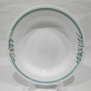 NEW Corelle ROSEMARIE 15-oz BOWL Flat Floral Rimmed Shallow Soup Plate Floral Spray