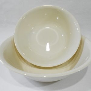 NEW 2-pc Corelle SANDSTONE SERVING BOWL SET 1-Qt & 2-Qt /Tan Beige Ivory Salad