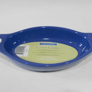 NEW 1 Corning Creations 12-oz SAPPHIRE BLUE Stoneware AU GRATIN Dish