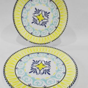 2 NEW Corelle SORRENTO 8 1/2 LUNCH PLATES Mediterranean Italy  *w/Scratch Defect