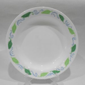 1 Corelle SPEARMINT 15-oz Flat RIMMED SOUP BOWL Pasta Stew 8.5 Green Blue Leaves