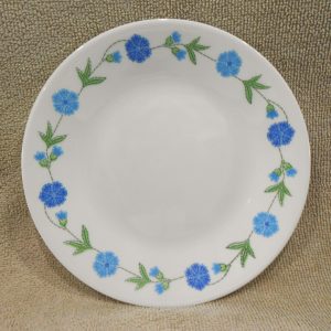 NR Mint* CORELLE Livingware SPRING BLUE 6.75 BREAD PLATE Dessert Retro Floral