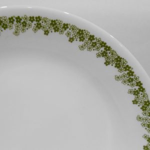 1 Corelle Corning SPRING BLOSSOM GREEN 9.75 Lunch DINNER PLATE Crazy Daisy
