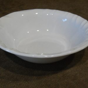 1 CORELLE White SWEPT 18-oz SOUP BOWL Cereal 7.25 Embossed Waves