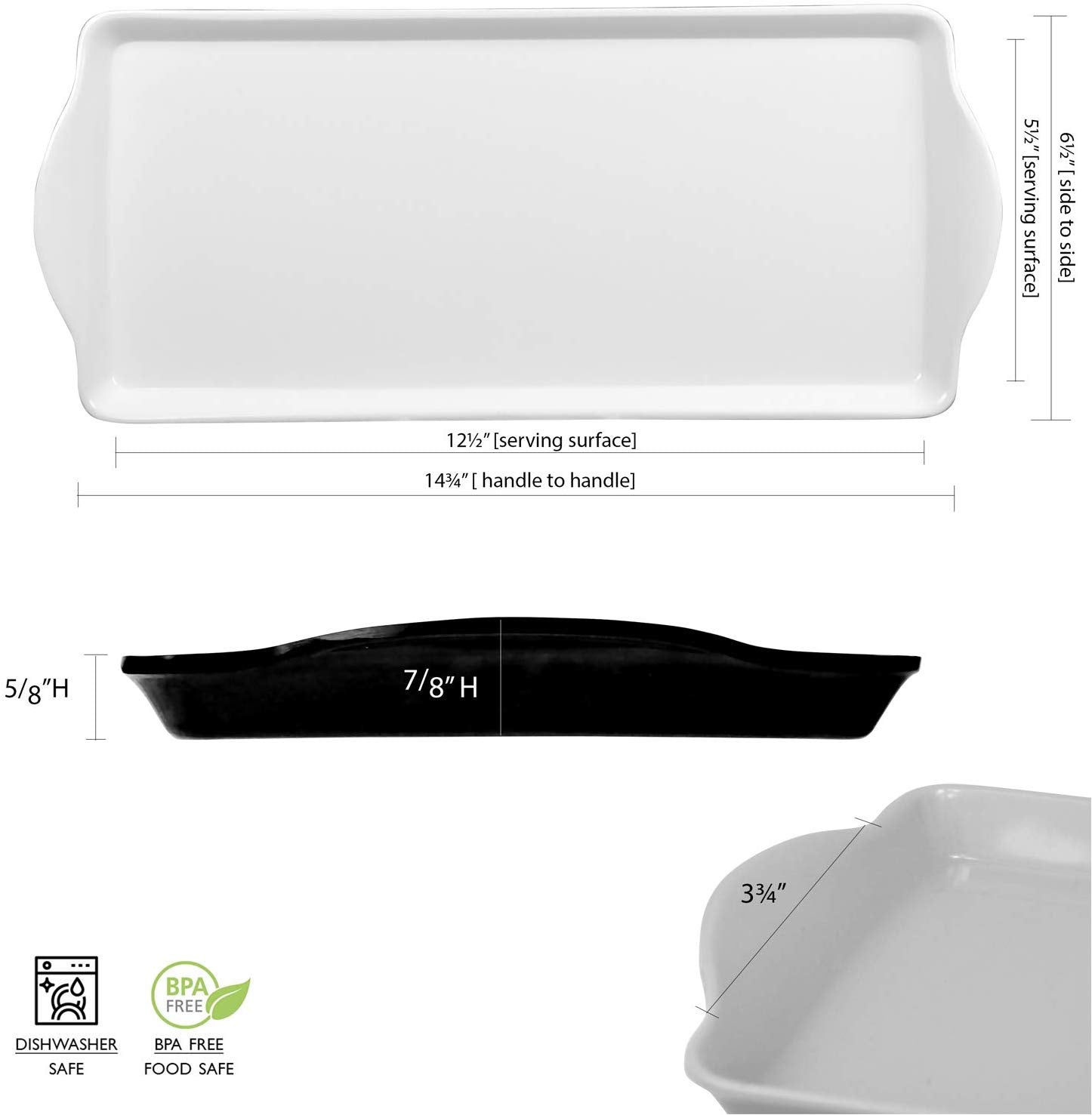 Corelle HAPPY DAYS Melamine Plastic TIDBIT TRAY Serving 14 3/4 x 6 1/2 Retro Floral - Image 2