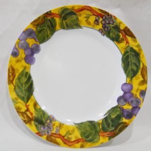 Corelle TUSCAN VINE 8 1/2 LUNCH Plate VINEYARD PURPLE Wine GRAPE LEAVES