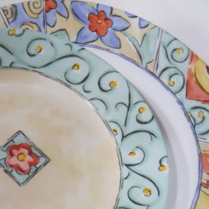 Corelle WATERCOLORS Choose: 8.5 LUNCH or 10.75 DINNER PLATE Floral Fruit