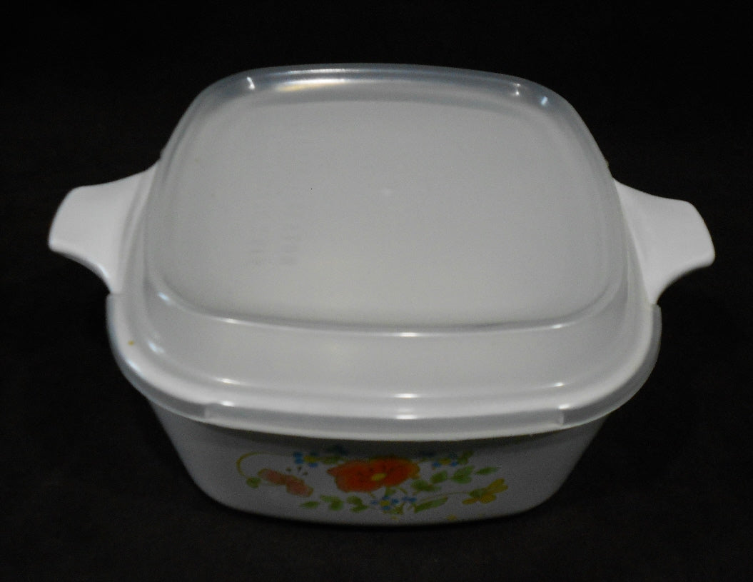 NEW 2-pc CORNING Corelle P43 WILDFLOWER Petite Pan & COVER Lid Microwave Dish - Image 4