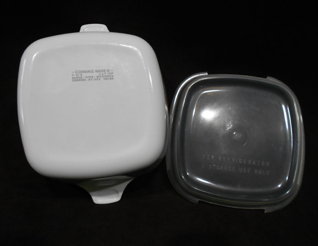 NEW 2-pc CORNING Corelle P43 WILDFLOWER Petite Pan & COVER Lid Microwave Dish - Image 5