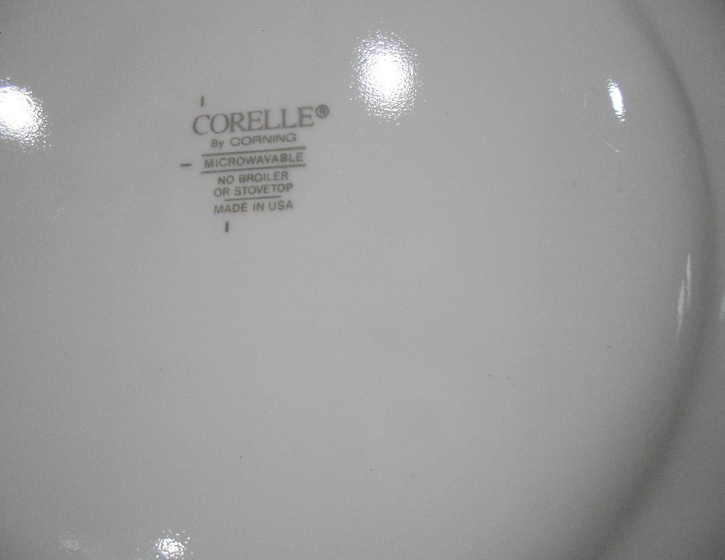 Corelle WINTER MAGIC 10.75 DINNER PLATE *Christmas Snowman Blue Snowflakes - Image 3